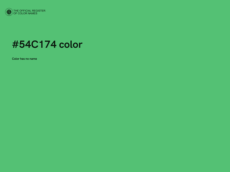 #54C174 color image