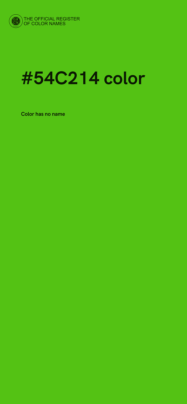 #54C214 color image