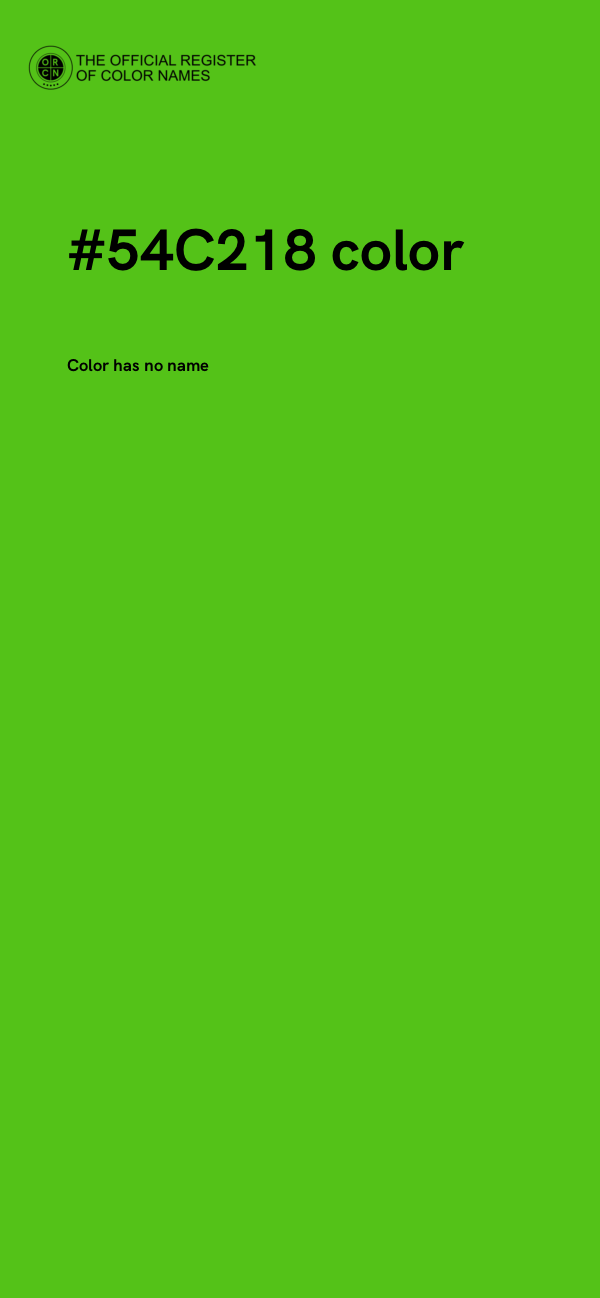 #54C218 color image