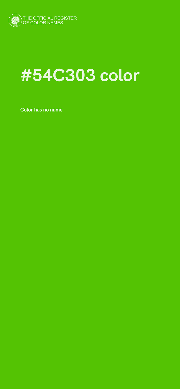 #54C303 color image