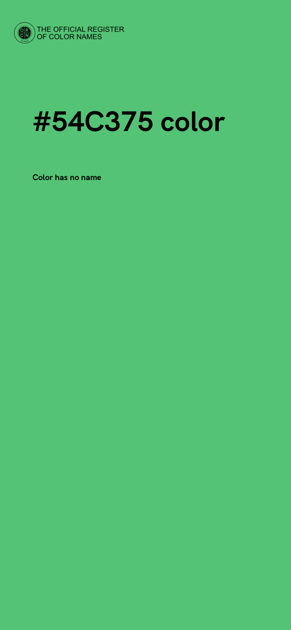 #54C375 color image