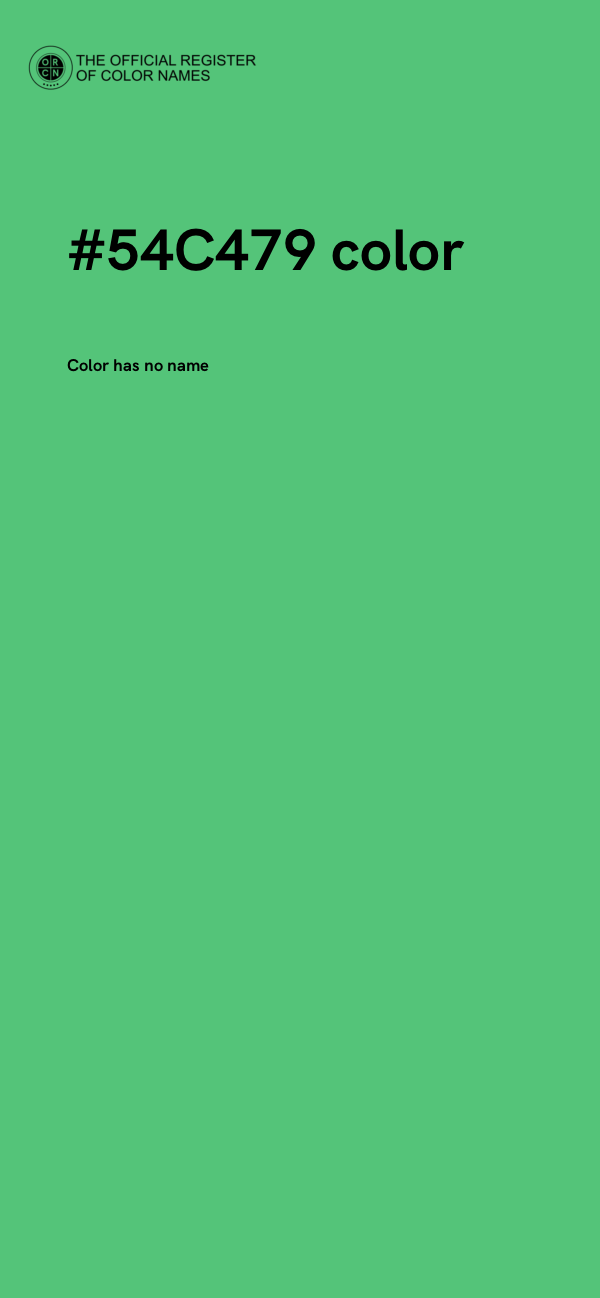 #54C479 color image