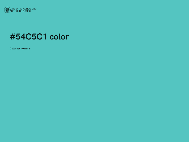 #54C5C1 color image