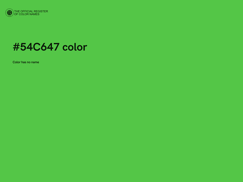 #54C647 color image