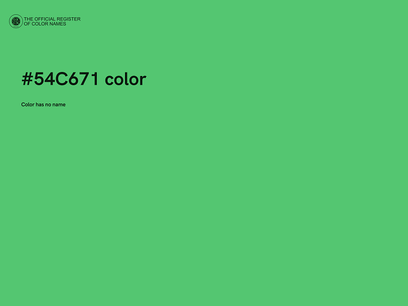#54C671 color image