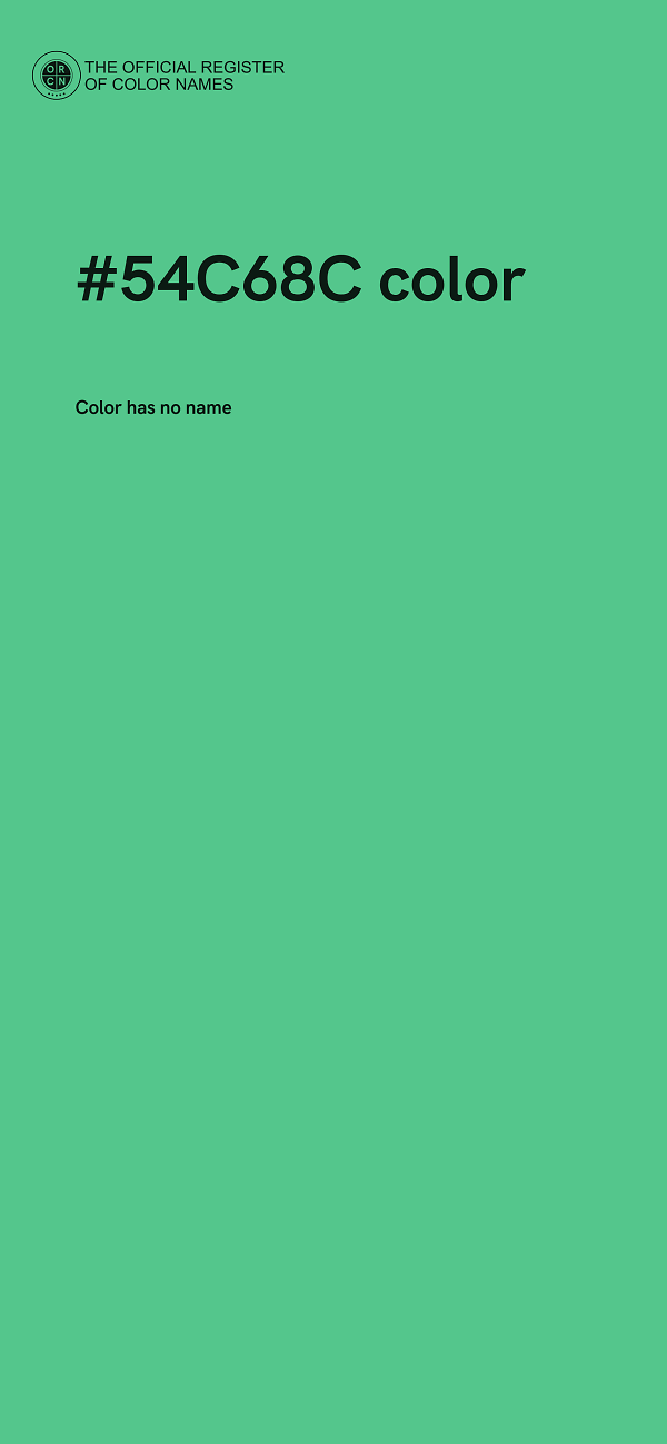 #54C68C color image