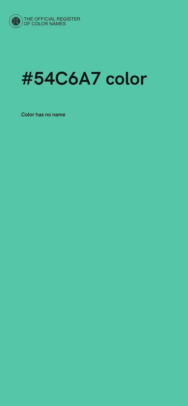 #54C6A7 color image