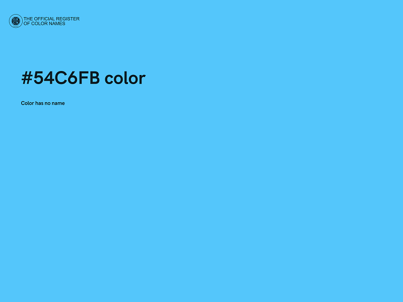 #54C6FB color image