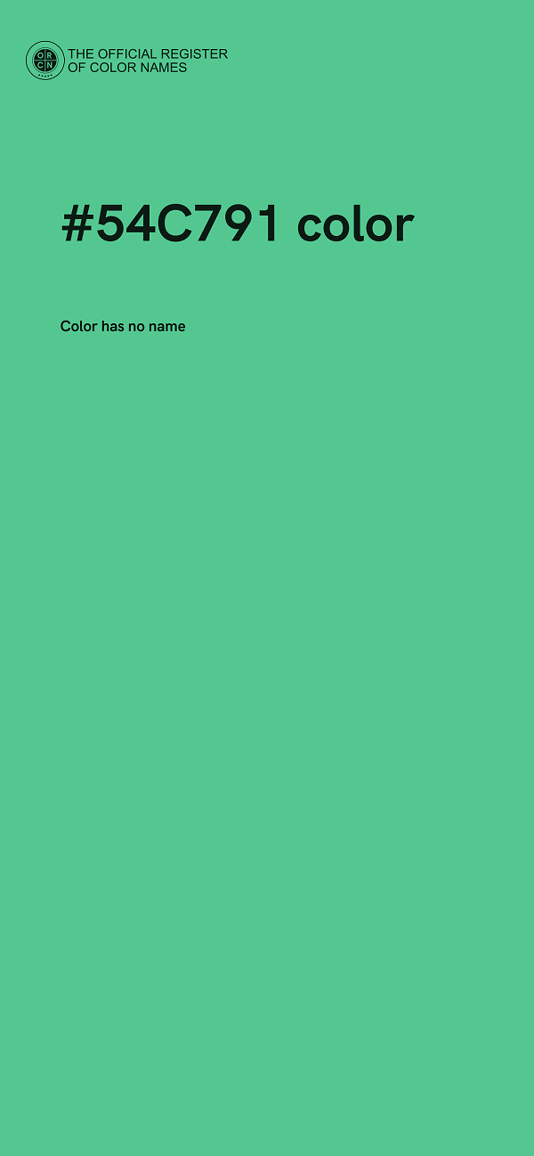 #54C791 color image