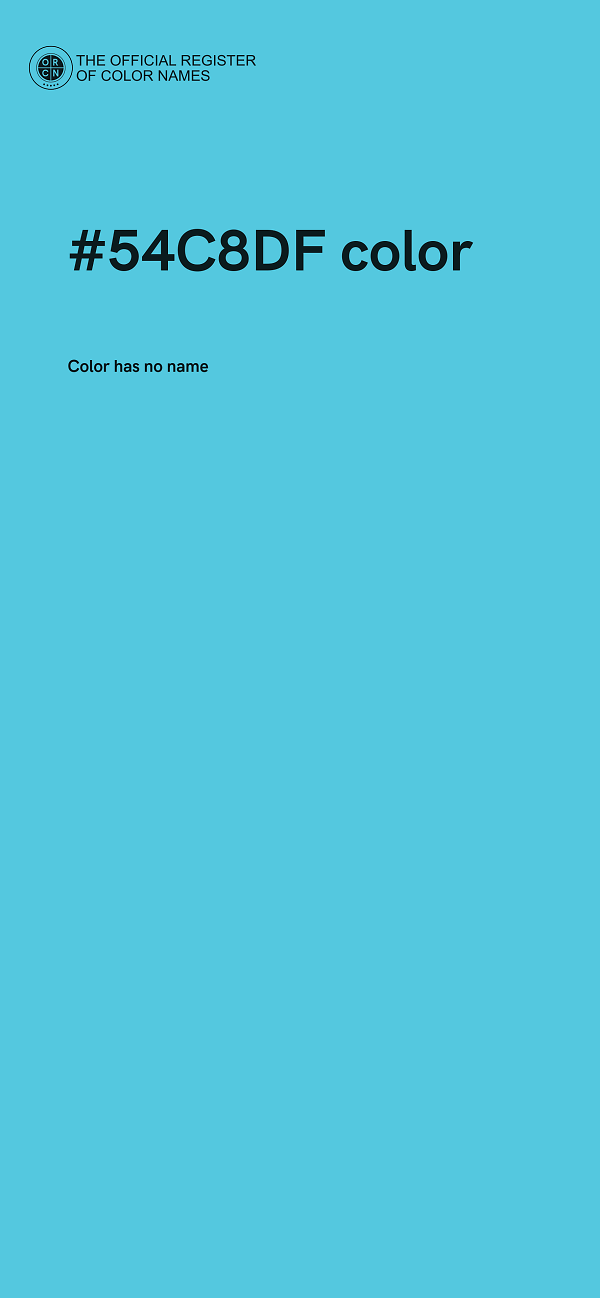 #54C8DF color image
