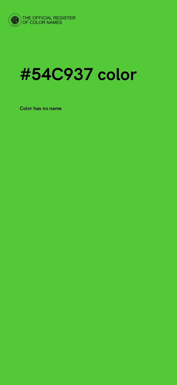 #54C937 color image