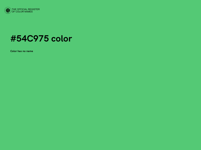 #54C975 color image