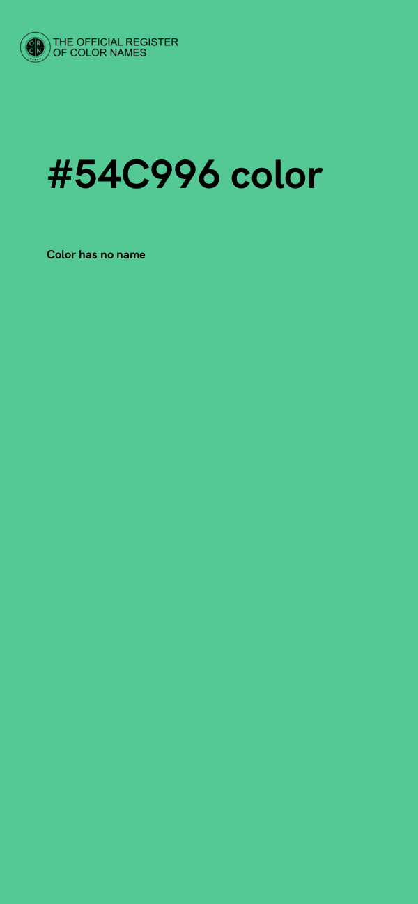 #54C996 color image