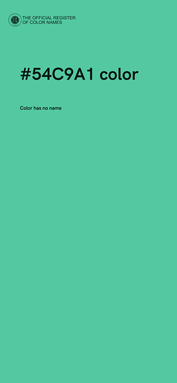 #54C9A1 color image