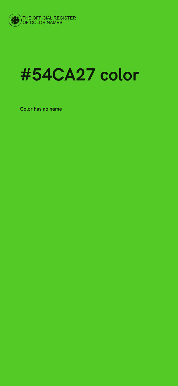 #54CA27 color image