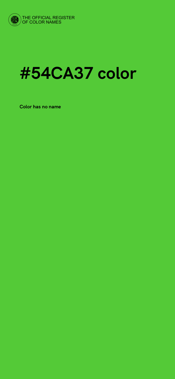 #54CA37 color image