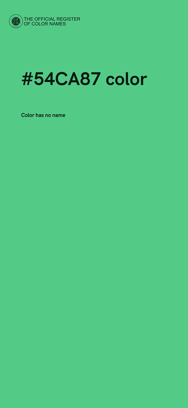 #54CA87 color image