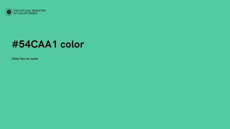 #54CAA1 color image