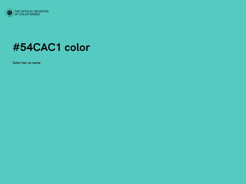#54CAC1 color image