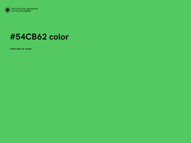 #54CB62 color image