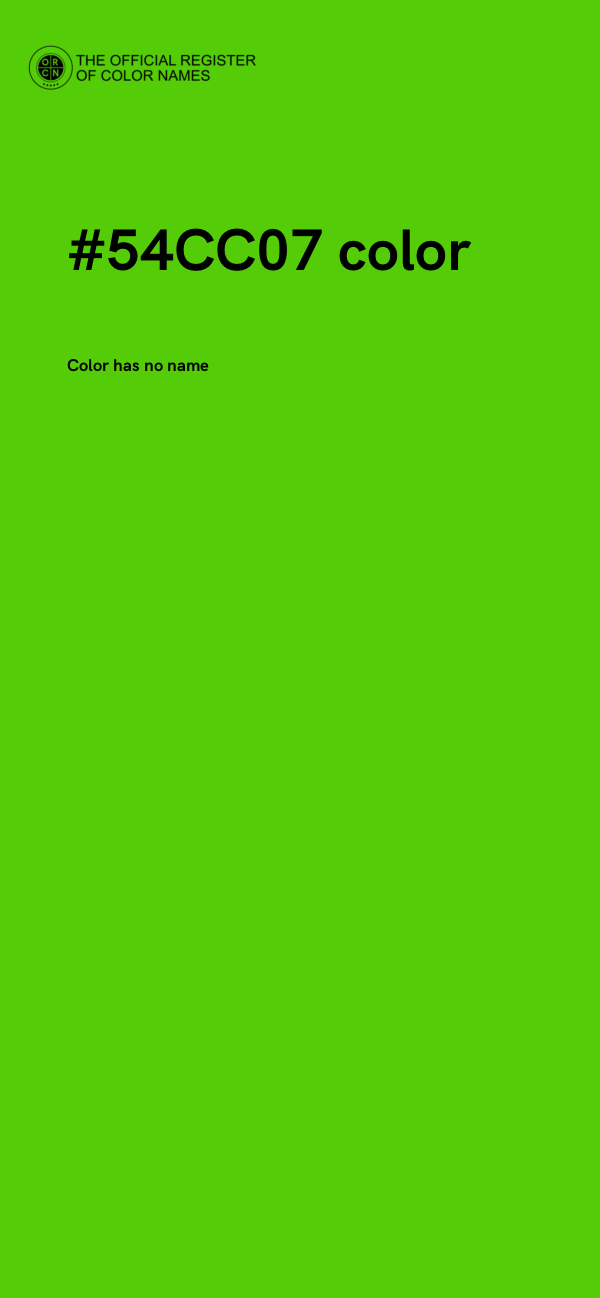 #54CC07 color image