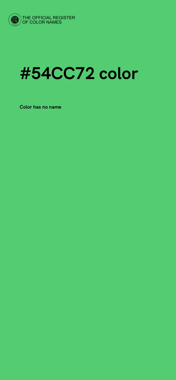#54CC72 color image