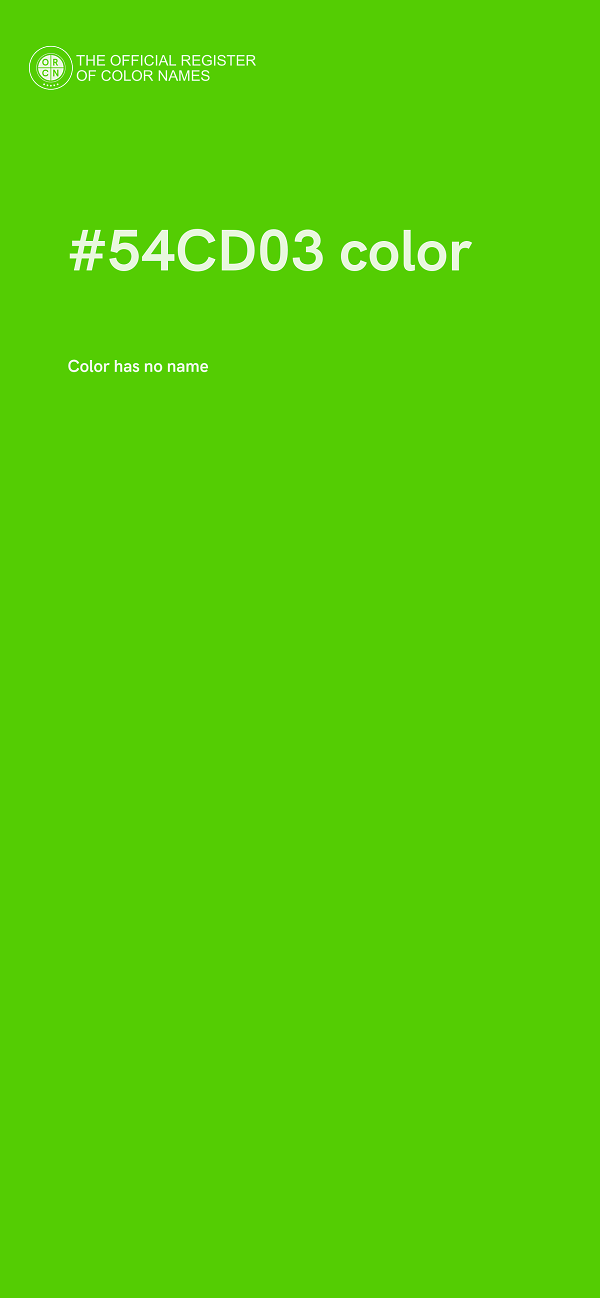 #54CD03 color image