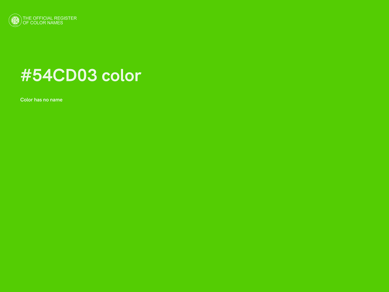 #54CD03 color image