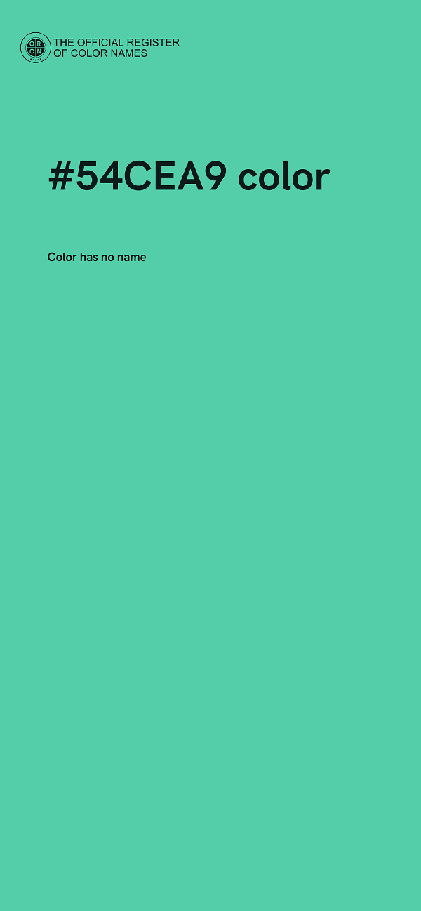 #54CEA9 color image