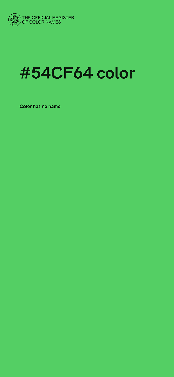 #54CF64 color image