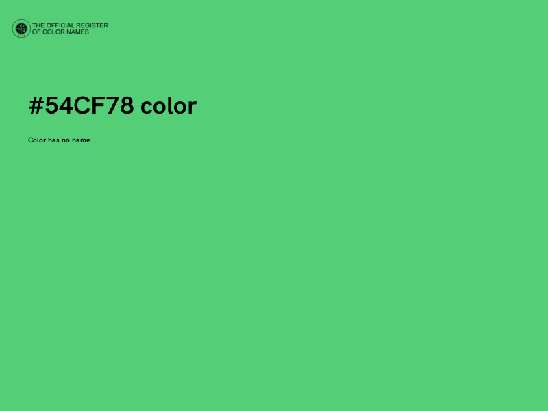 #54CF78 color image