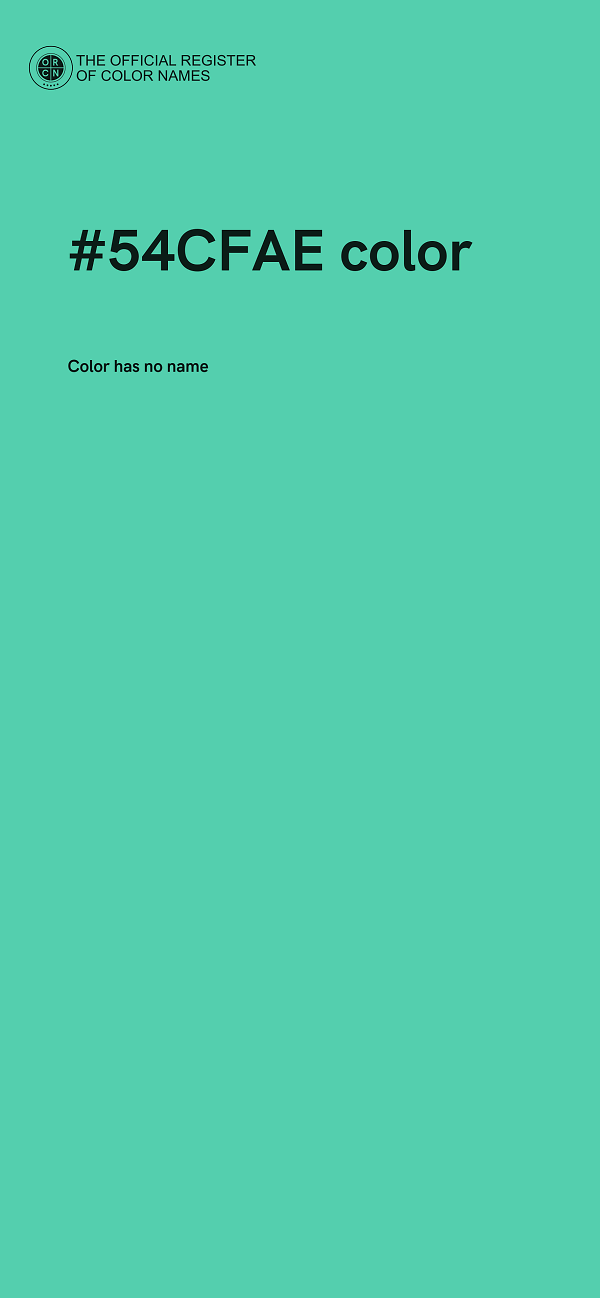 #54CFAE color image