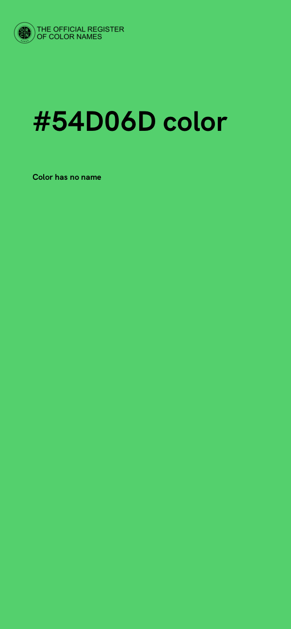 #54D06D color image
