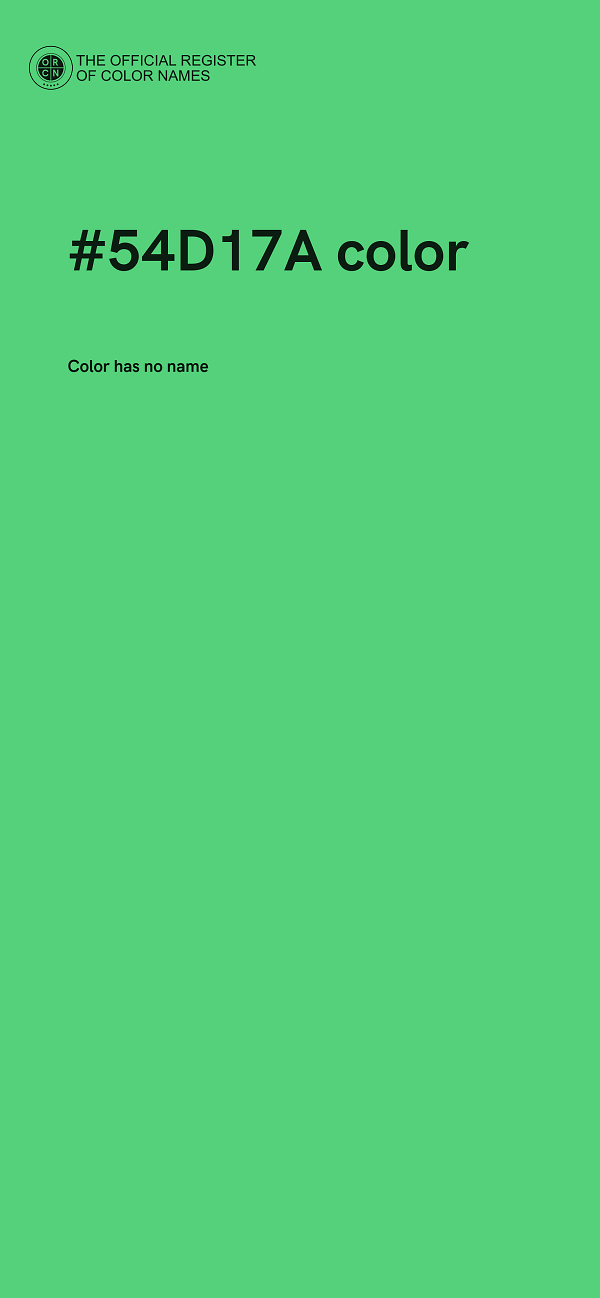 #54D17A color image