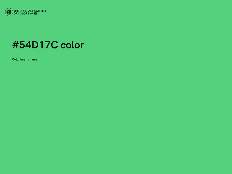 #54D17C color image