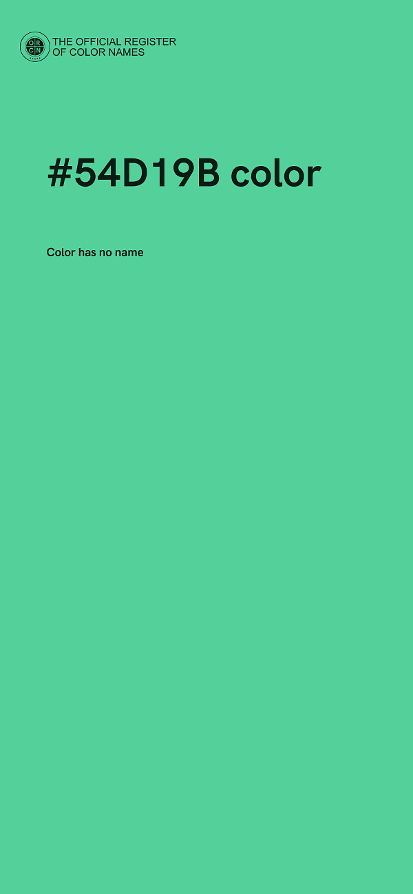 #54D19B color image