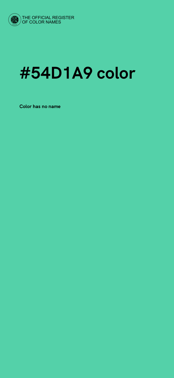 #54D1A9 color image