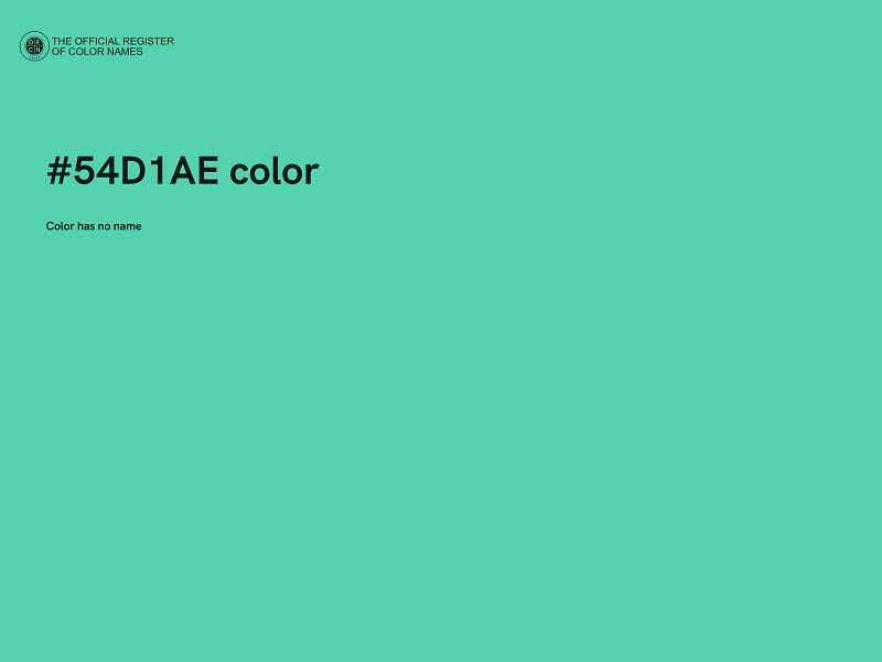 #54D1AE color image