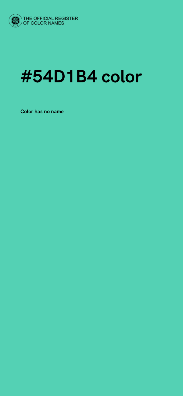#54D1B4 color image