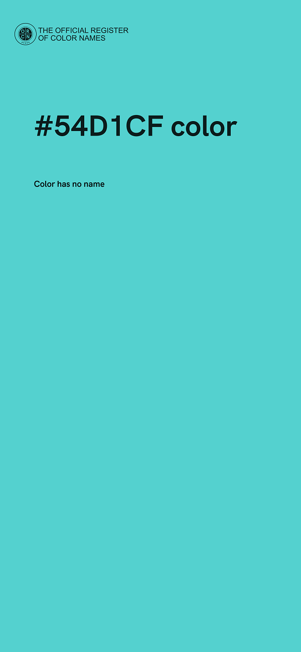 #54D1CF color image