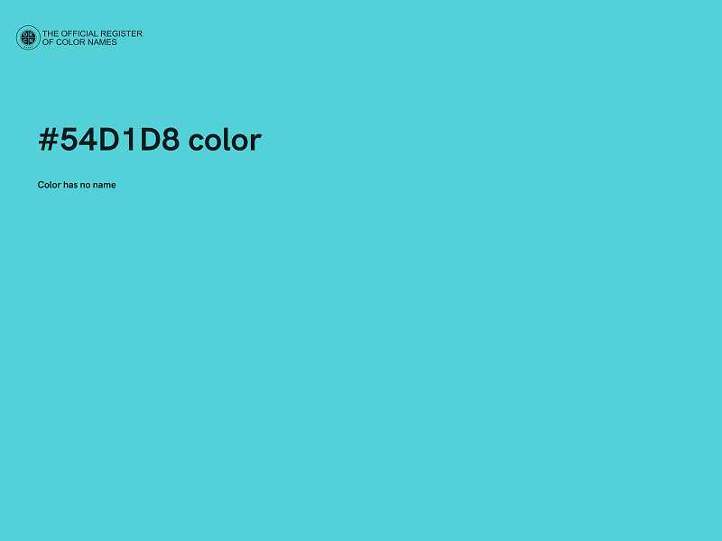 #54D1D8 color image