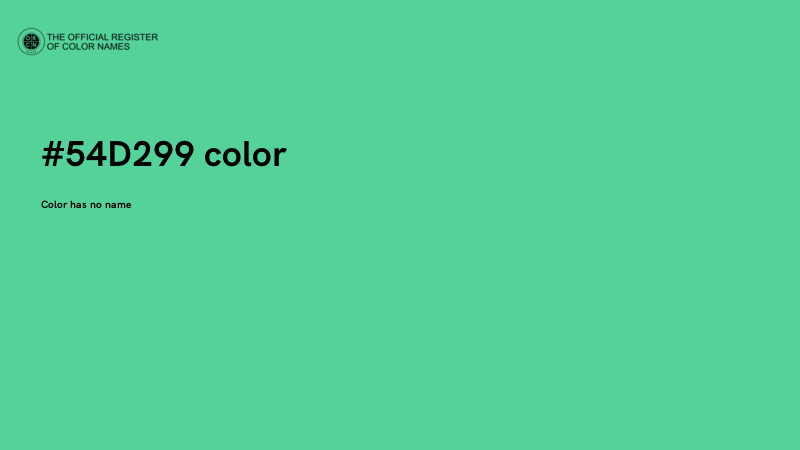 #54D299 color image