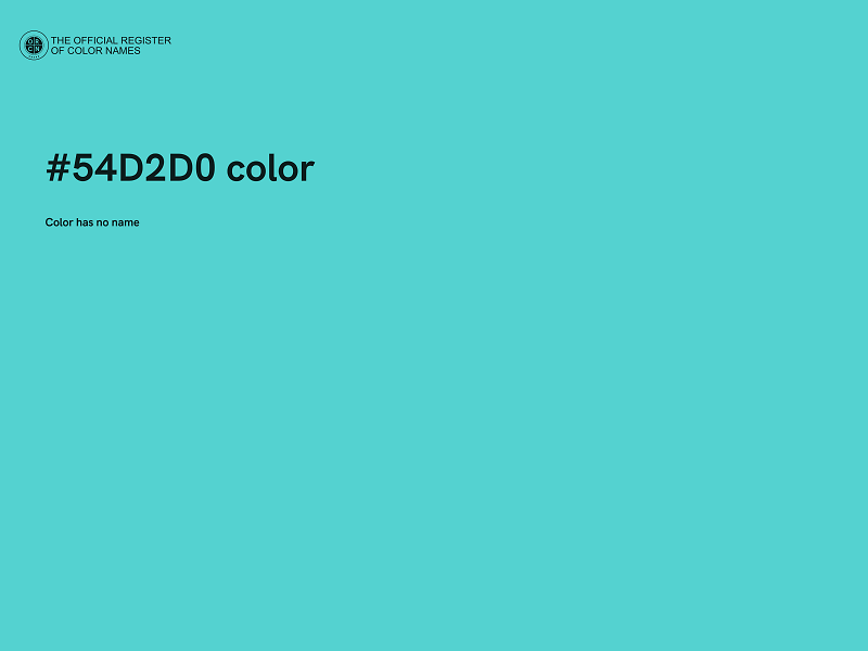 #54D2D0 color image