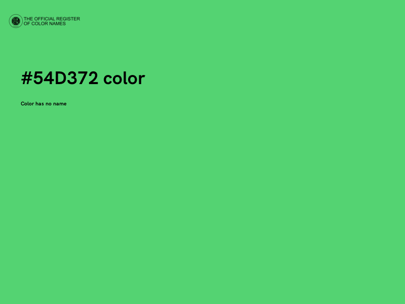 #54D372 color image