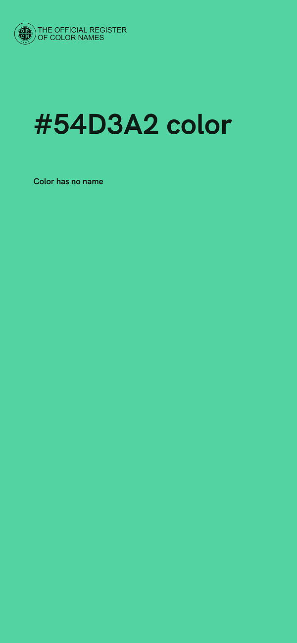 #54D3A2 color image