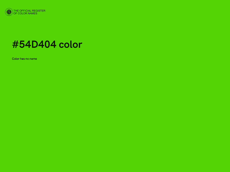 #54D404 color image