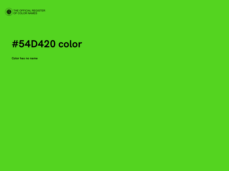 #54D420 color image