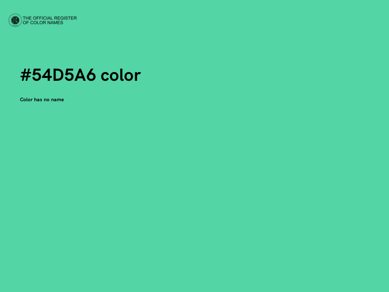 #54D5A6 color image
