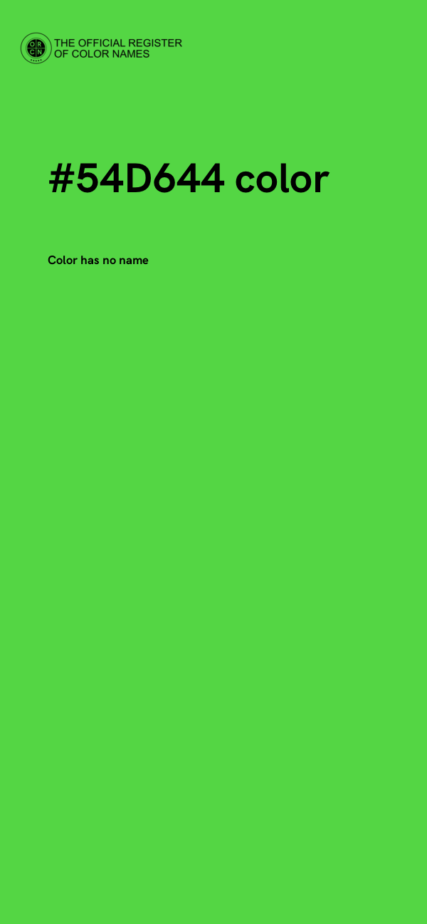 #54D644 color image