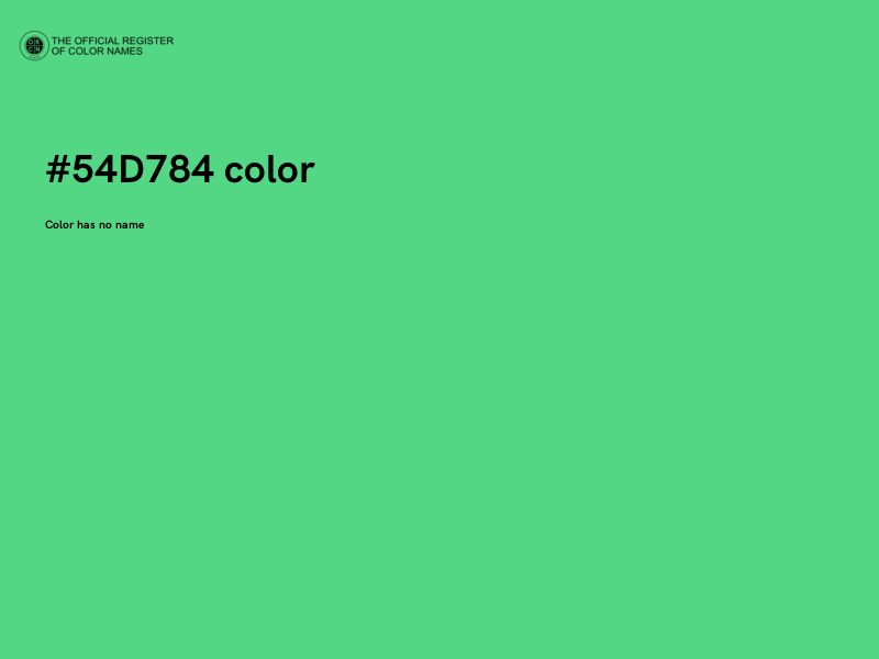 #54D784 color image